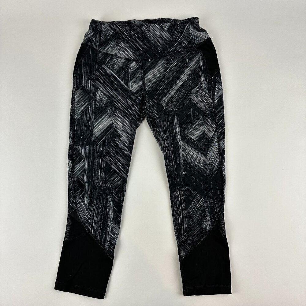 Danskin Now Leggings Women XS Fitted Black White